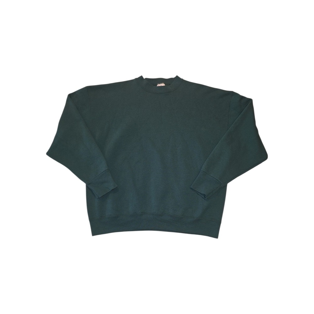 Vintage Delta Blank Sweatshirt XL USA Green 90s Heavyweight Crewneck